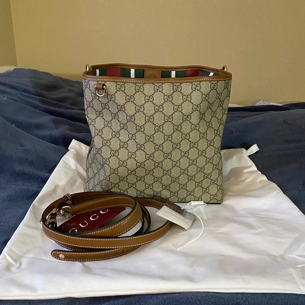 Bucket Bag Beige and Brown